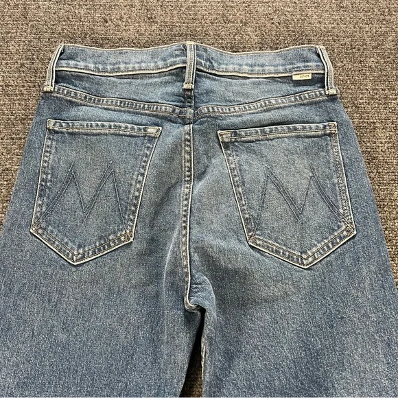 Mother The Tomcat Ankle Fray Blue Jeans Arigato Mr. Roboto Size 27 Fray Ends - Picture 11 of 12